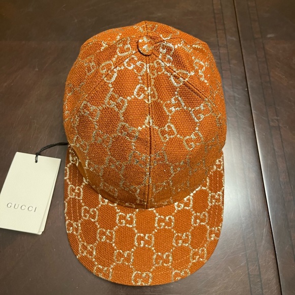 New Gucci GG Logo Monogram Baseball Hat - Picture 3 of 13